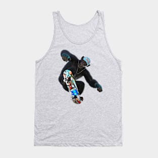 Monkey Skateboarder Tank Top